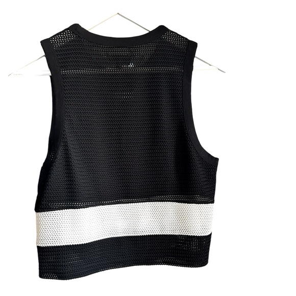 Rag & Bone Valerie tank Sleeveless black and white Knit Crop top - Picture 6 of 9